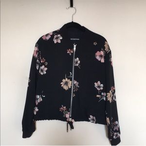 Floral Bomber Jacket